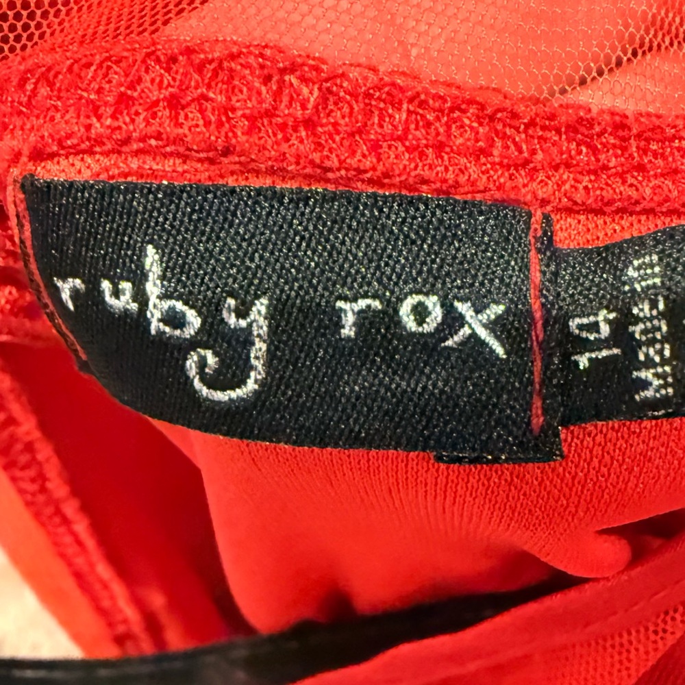 Ruby Rox Vibrant Red Dress - Picture 4 of 4